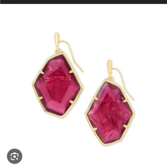 Kendra Scott Dunn Earrings Berry Illusion - Picture 1 of 6